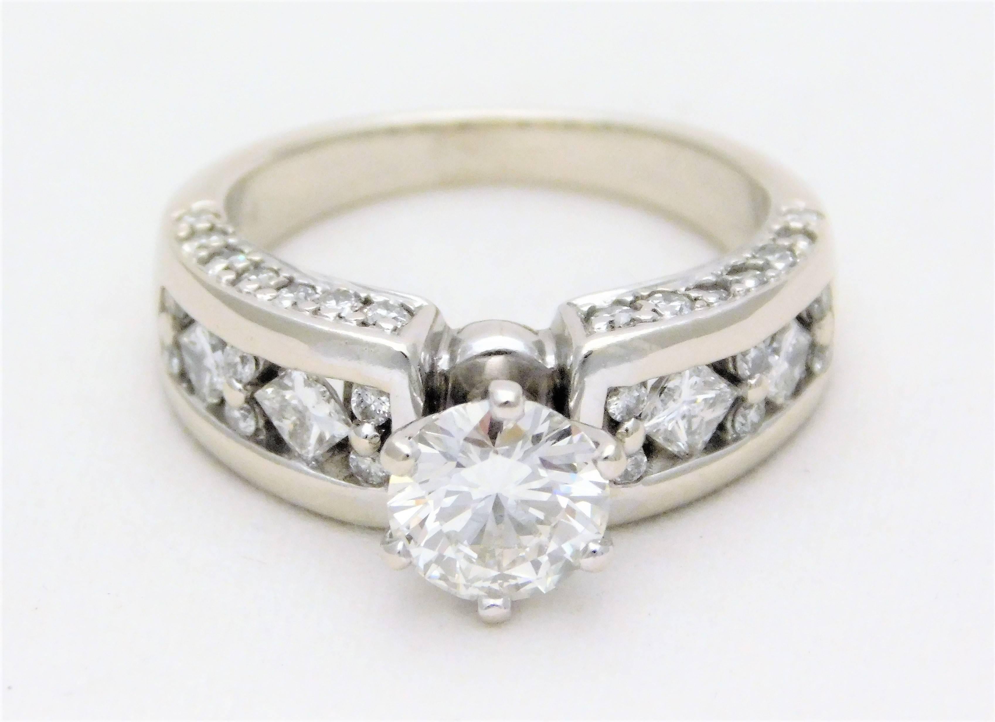 Round Cut Vintage 2.25 Carat Diamond Engagement Ring