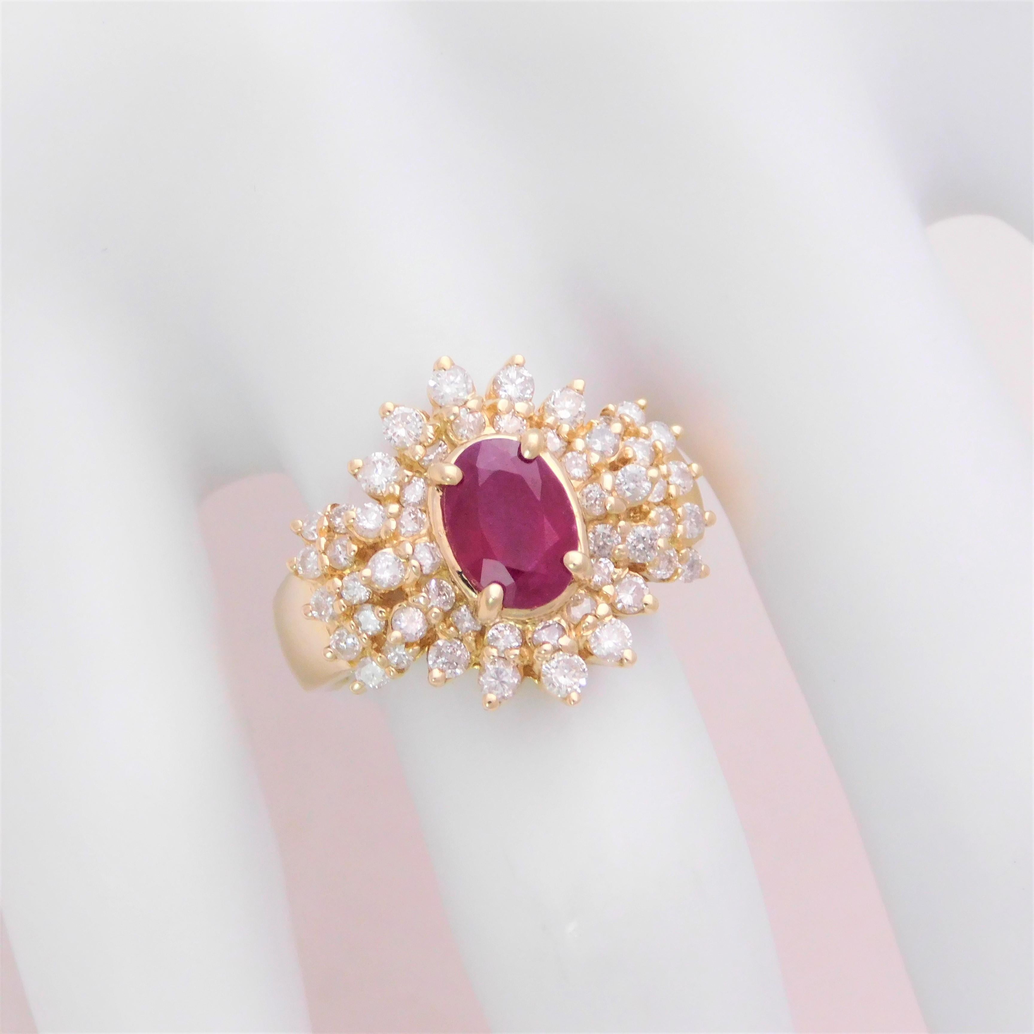 2.40 Carat Ruby and Diamond Cocktail Ring 6