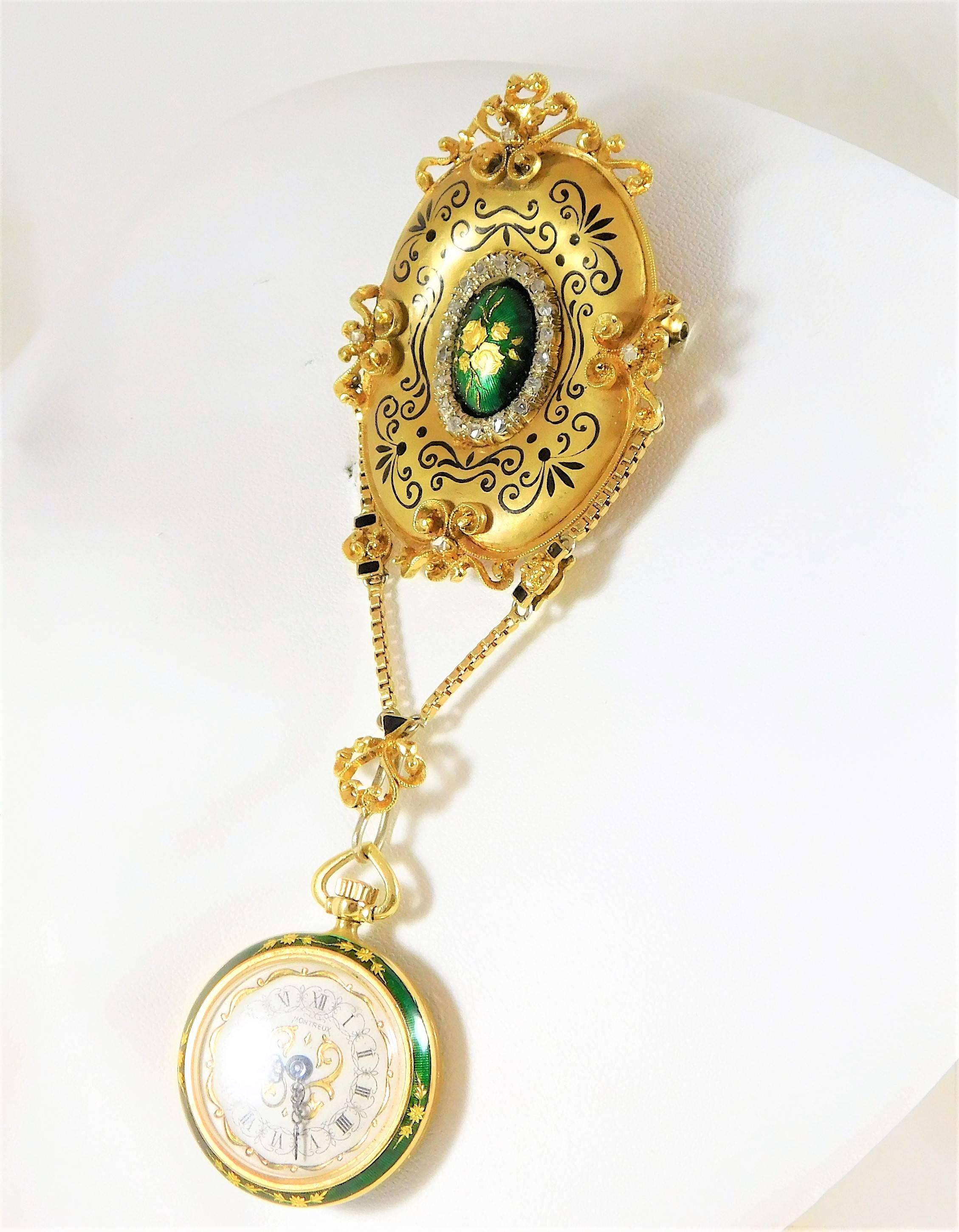 brooch watches ladies