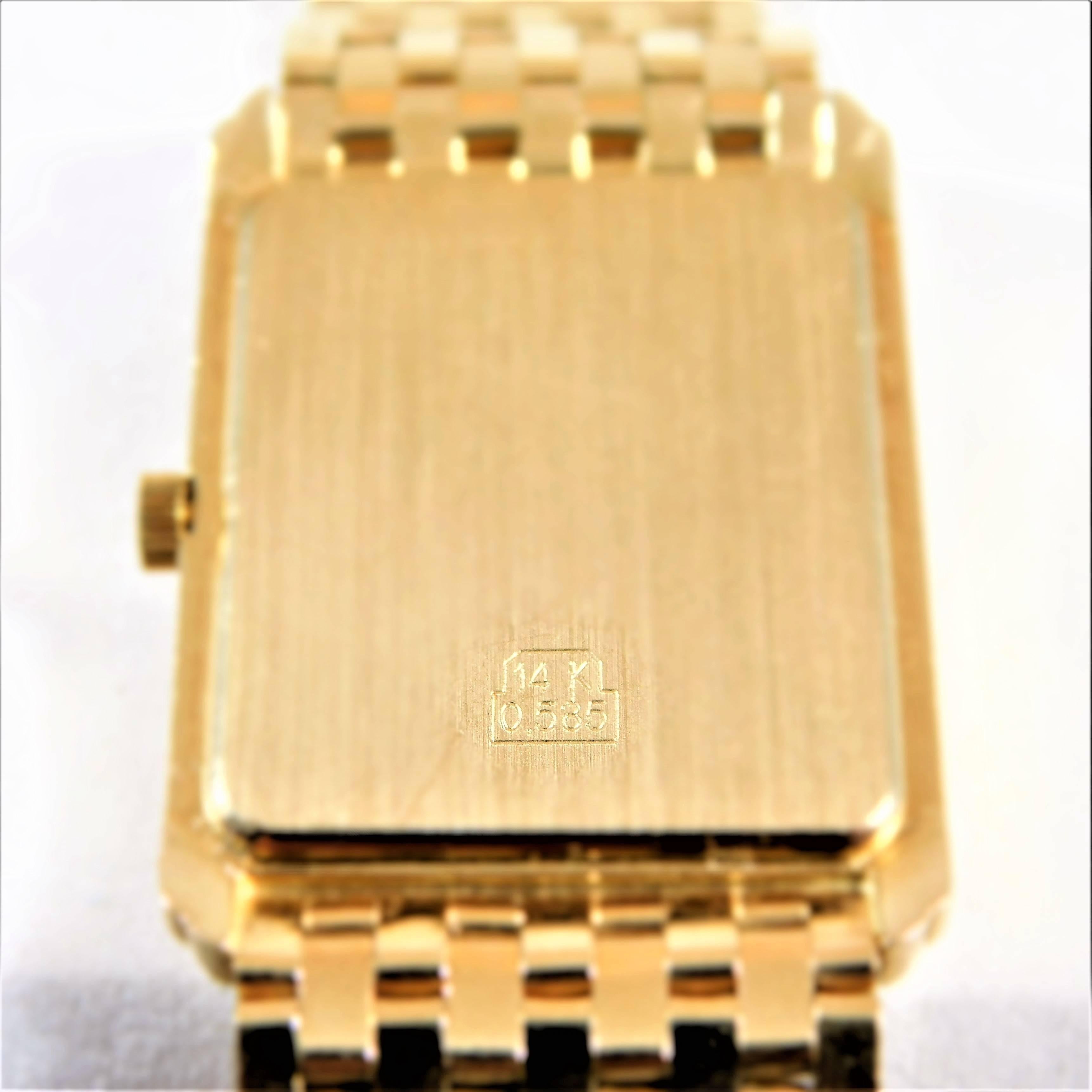 geneve quartz gold watch
