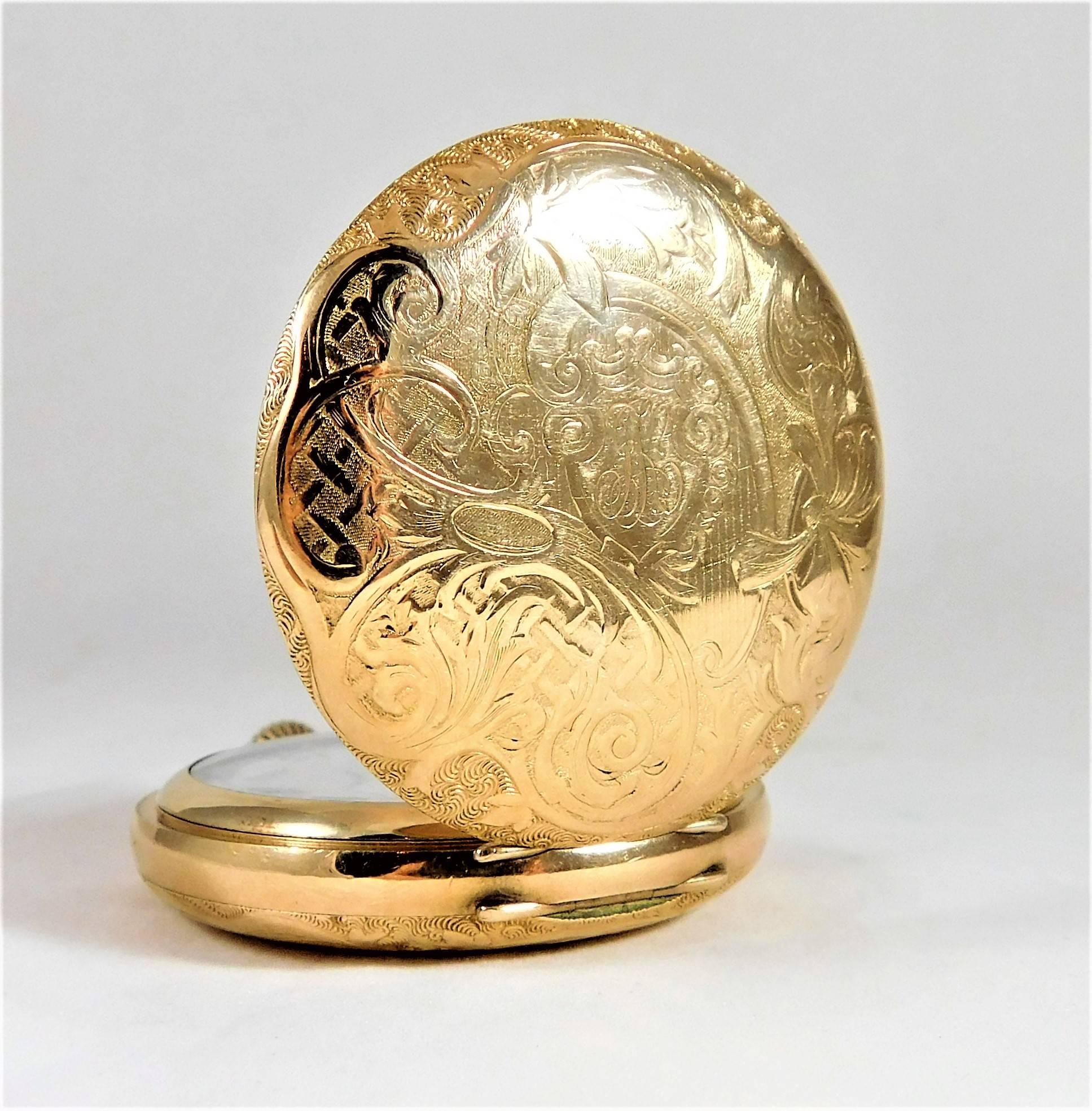 Men's Waltham Ornate Gold Filled American Pocket Watch, 1905