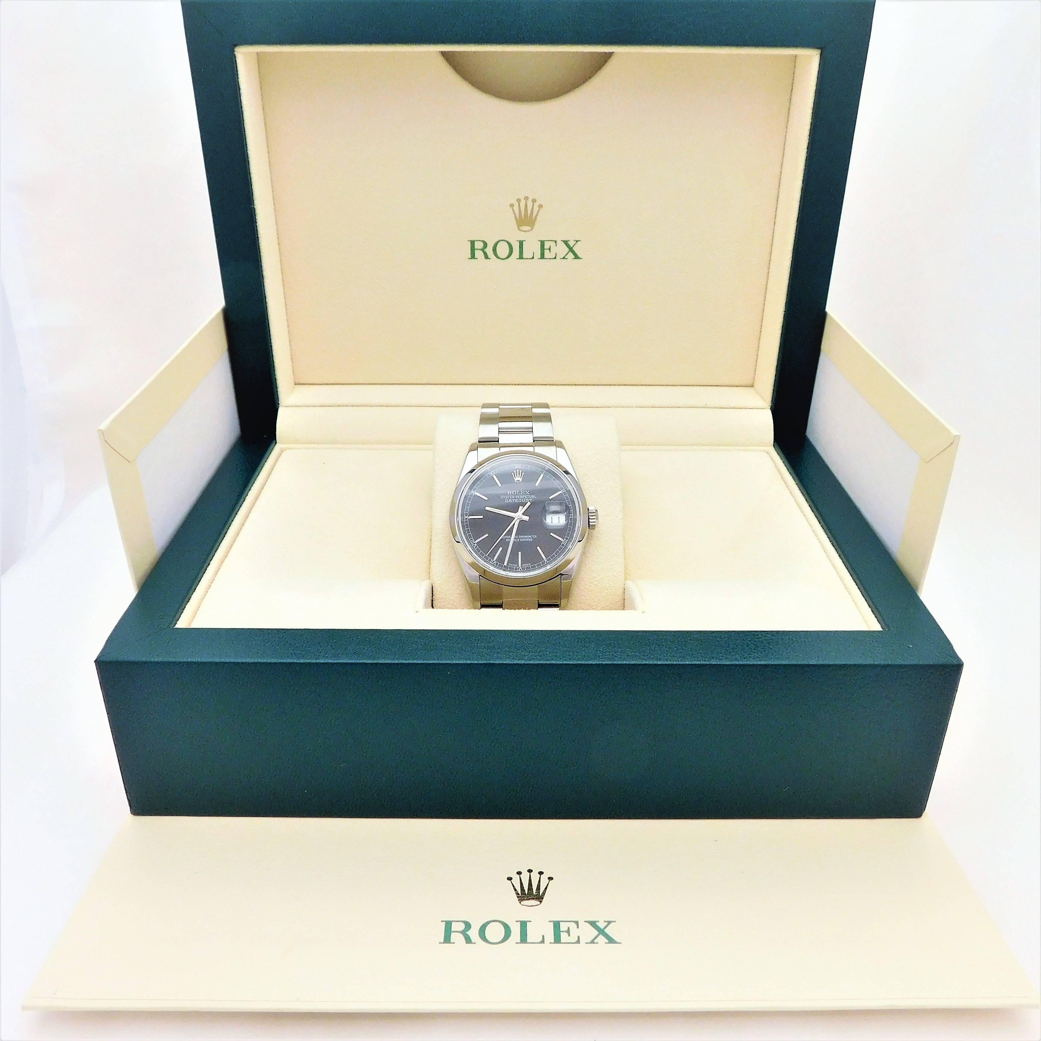 Rolex Stainless Steel Oyster Perpetual Date Automatic Wristwatch, 2005 2