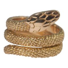 Vintage Cartier Snake Gold Ring