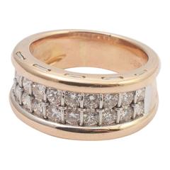 Cartier Diamond Band Gold Ring