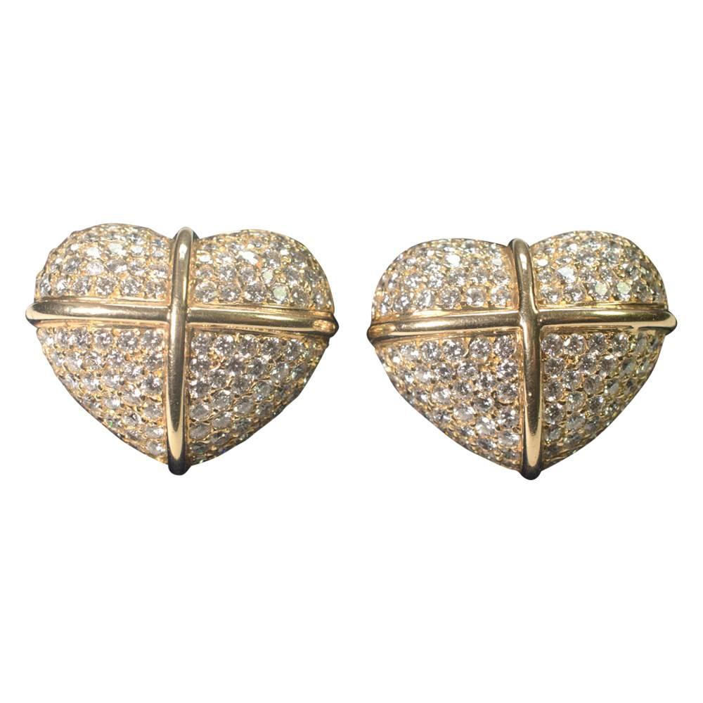 Chopard Diamond Gold Earrings For Sale