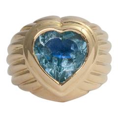 Fred Aquamarine Gold Ring