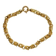 18 Carat Gold Chain Link Bracelet