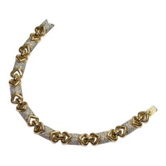 French Gold Diamond Bracelet
