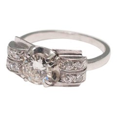 Art Deco Diamond Platinum Ring