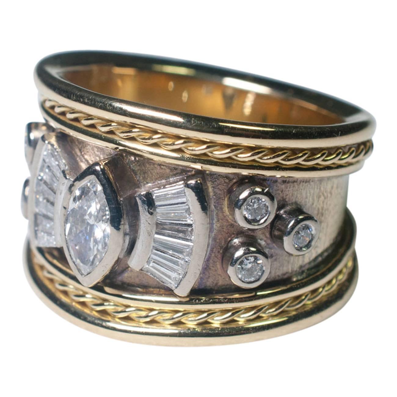 Etruscan Revival Stephen Webster Diamond Gold Ring