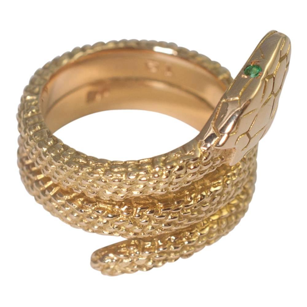 Cartier Snake Gold Ring In Excellent Condition In ALTRINCHAM, GB