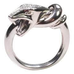 Boucheron Kaa Snake Diamond Gold Ring