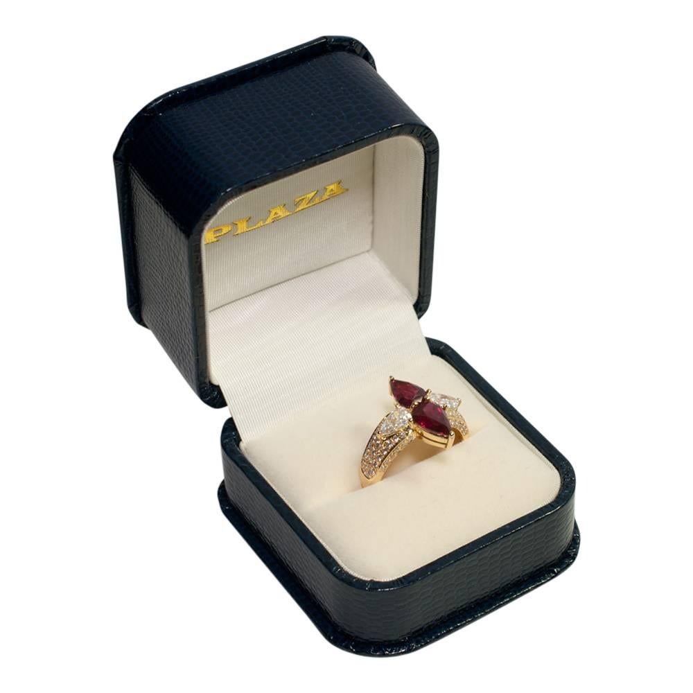Adler Ruby Diamond Gold Ring For Sale 1