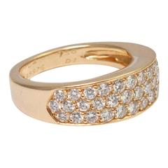 Van Cleef & Arpels Diamond Gold Band Ring