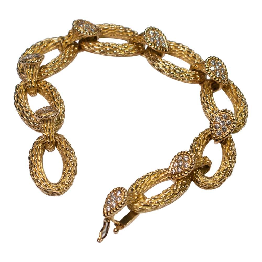 Women's Gold Diamond Bracelet