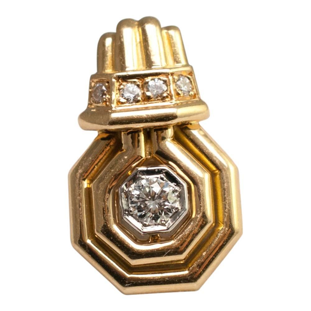 Chaumet Diamond Gold Cufflinks 3
