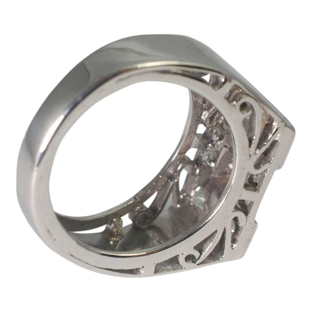 Women's Art Deco Diamond Ring For Sale