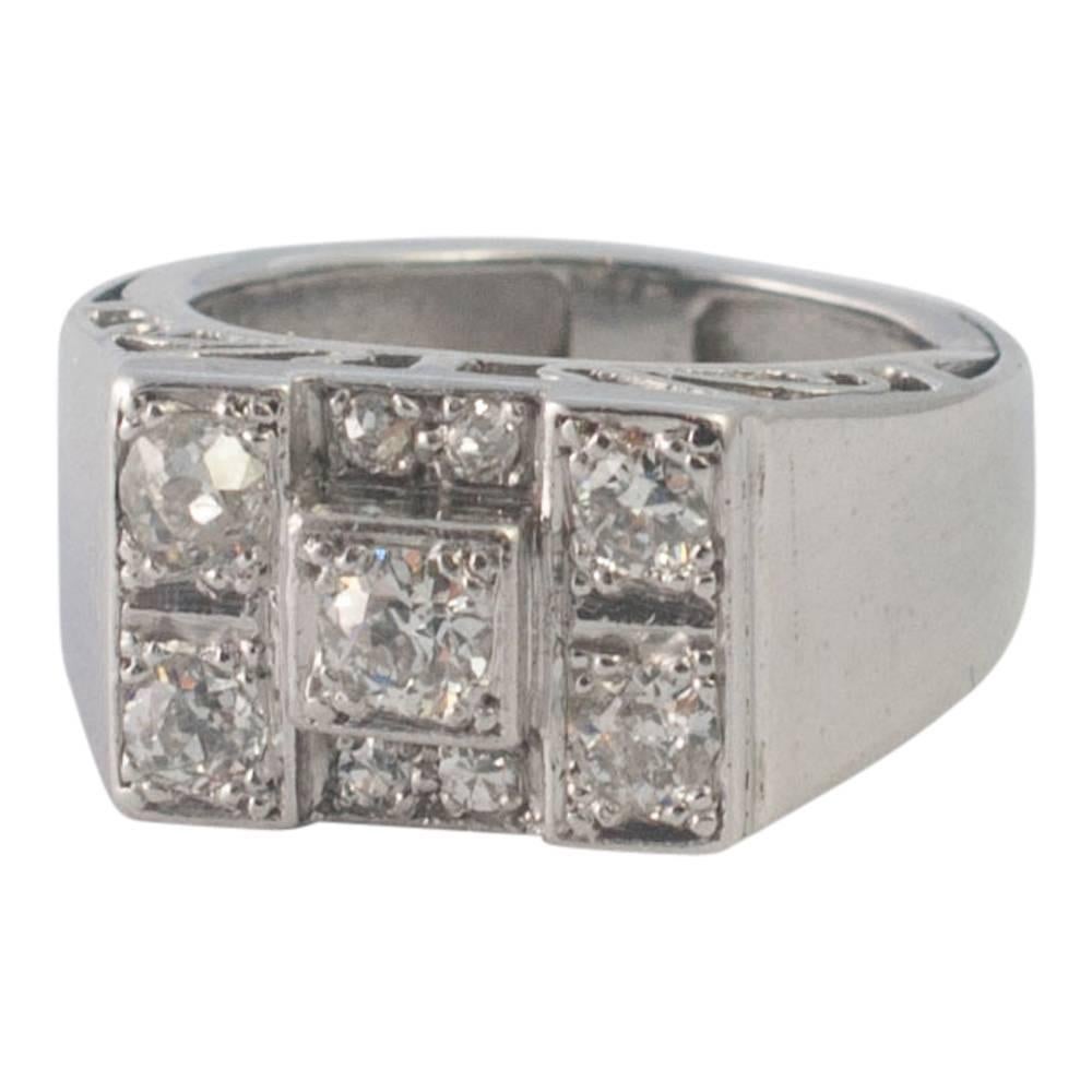Art Deco Diamond Ring For Sale 1