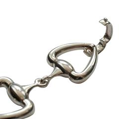 Gucci Sterling Silver Heavy Horse Bit Bracelet