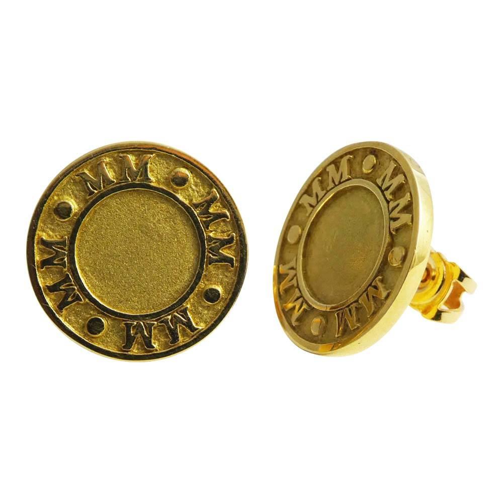 Theo Fennell 18 Carat Gold Milennium Numerals Round Stud Earrings In Excellent Condition For Sale In ALTRINCHAM, GB