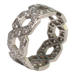 Tiffany & Co. Platinum Diamond Band Ring