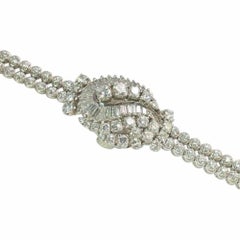 Hamilton Ladies White Gold Diamond Manual Cocktail Wristwatch