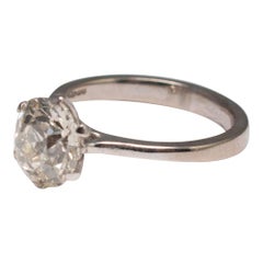 Diamond Solitaire Engagement Gold Ring