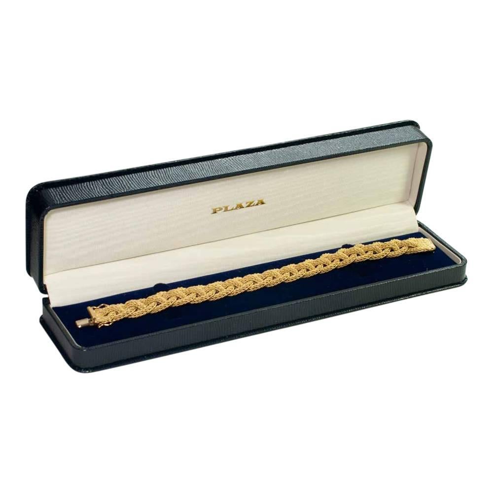 Gold Woven Bracelet For Sale 3
