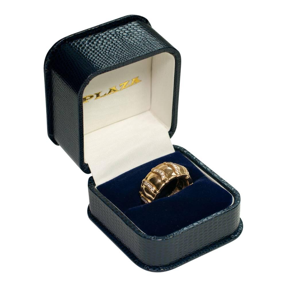 Piaget Diamond 18 Carat Gold Band Engagement Ring For Sale 4