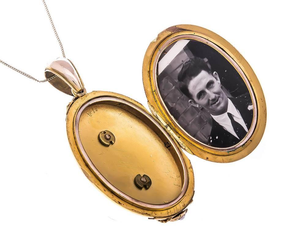 gold rugby ball pendant