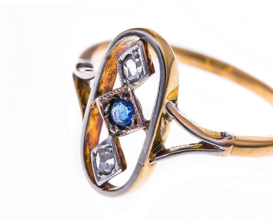 A lovely oval openwork ring, centring a beautiful sapphire and diamond line which was crafted during the early 20th century. A truly beautiful creation, which would make a lovely dress ring.

A breathtaking gift for a September
