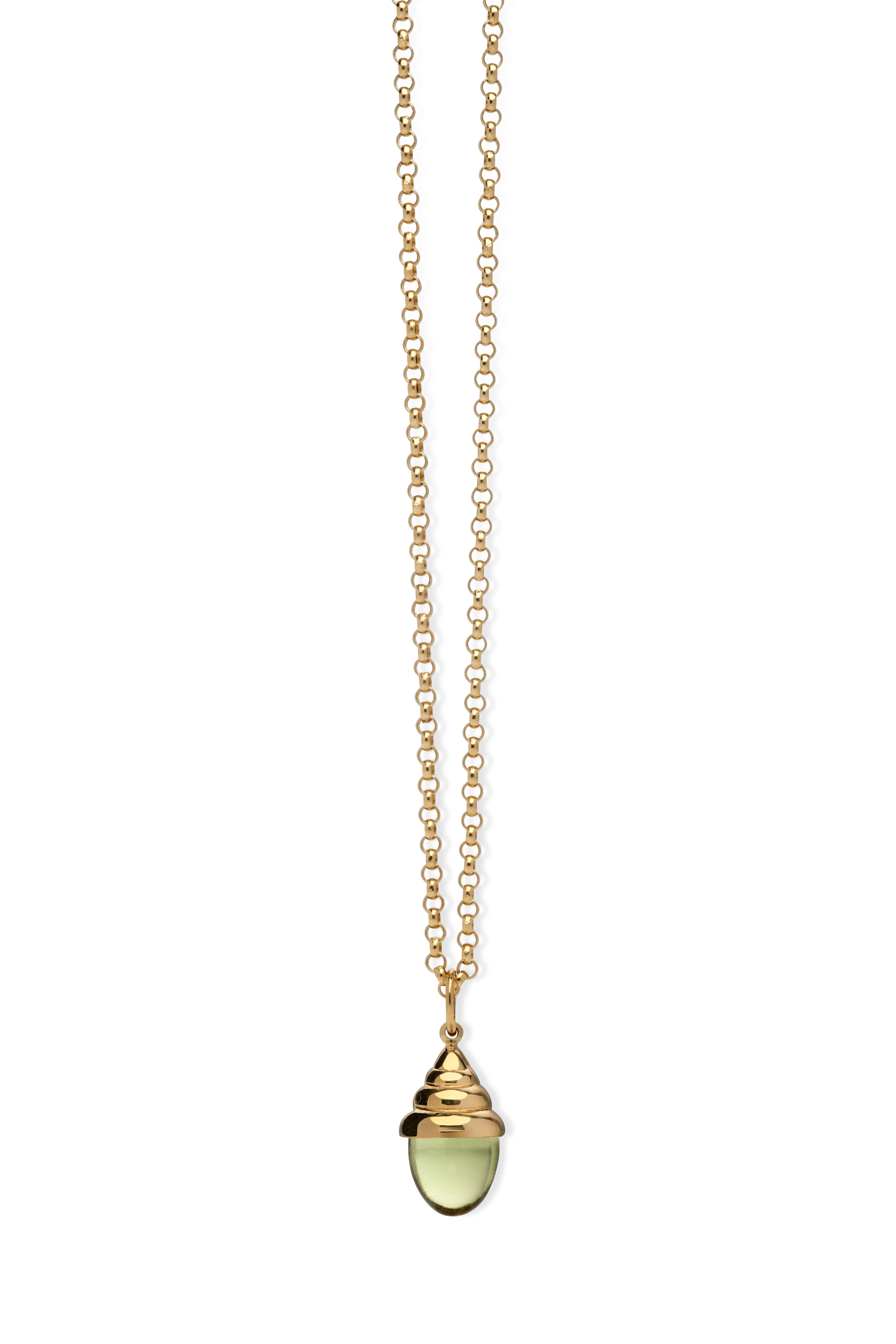 Pink Tourmaline Classic Quartz 18 Karat Yellow Solid Gold Drop Pendant Necklace For Sale 3