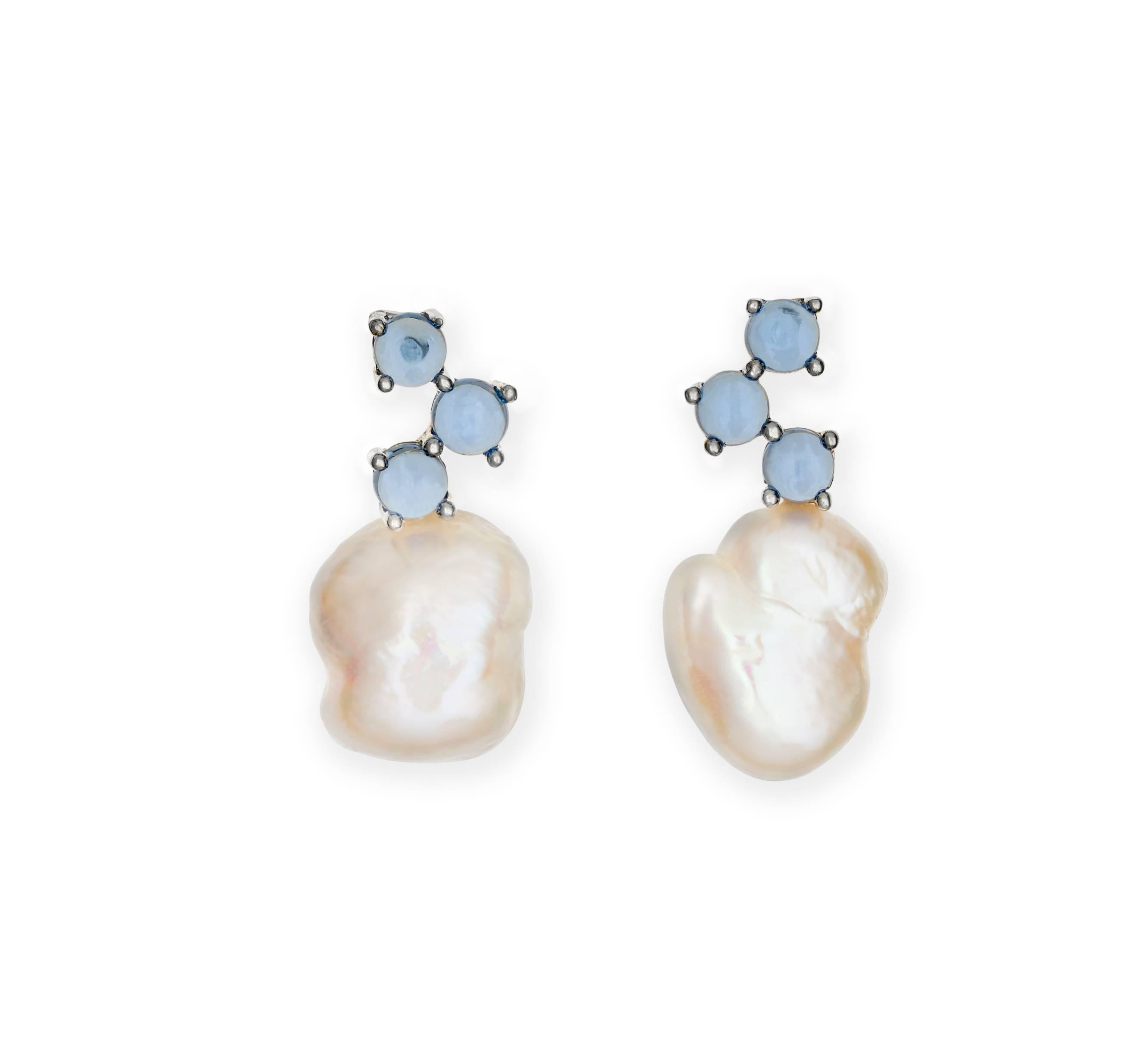 celine baroque pearl earrings