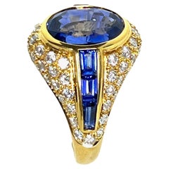 LEYSER 18k Gold Royal Blue Sapphire Ring