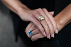 LEYSER 18 Karat Weißgold Santa Maria Aquamarin-Diamantring