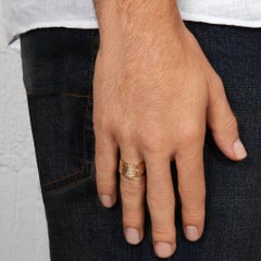 Rose Gold Cigar Ring by Allison Bryan