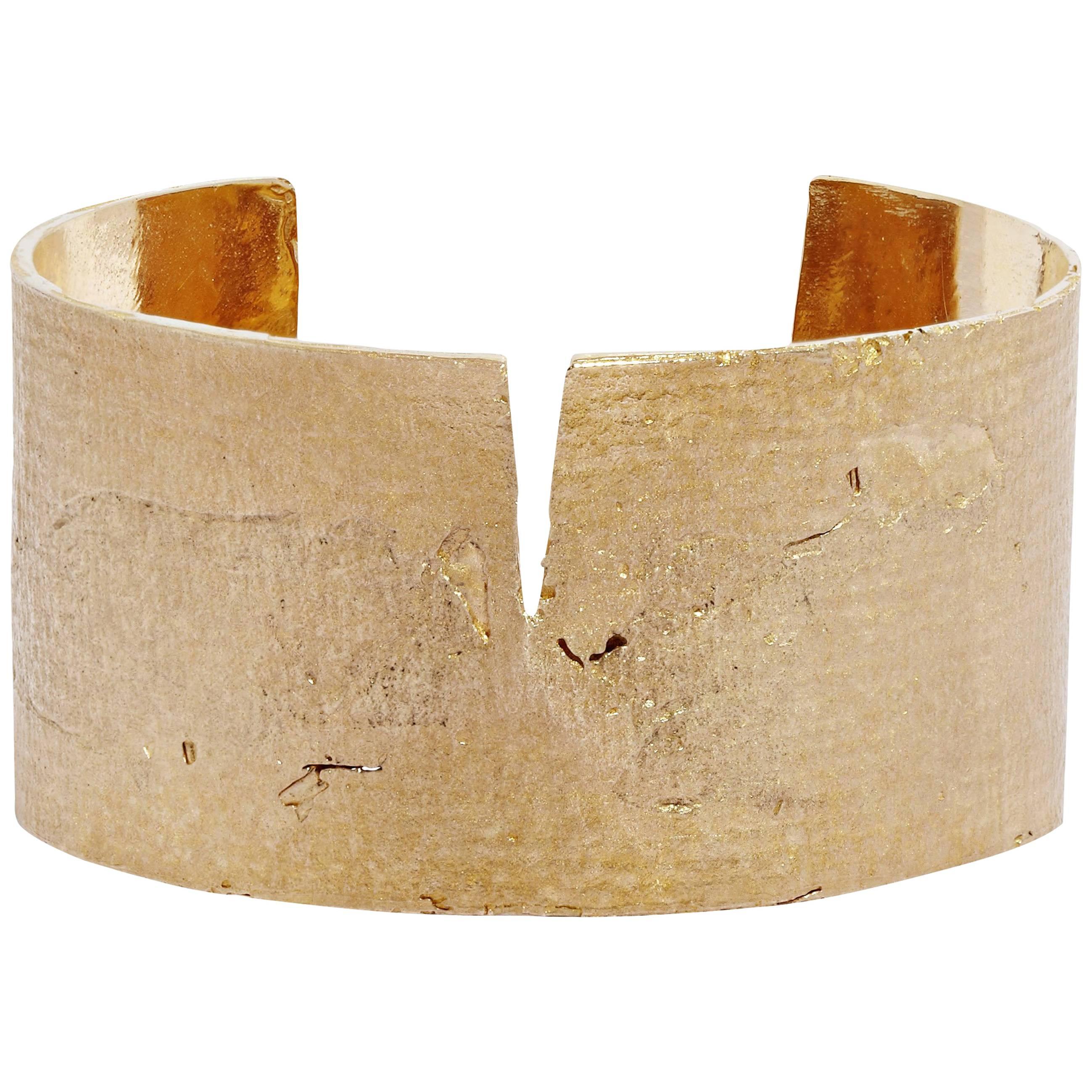 Split Cuff in Bronze by Allison Bryan