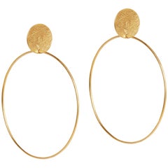 Gold Stud and Hoop Earrings by Allison Bryan