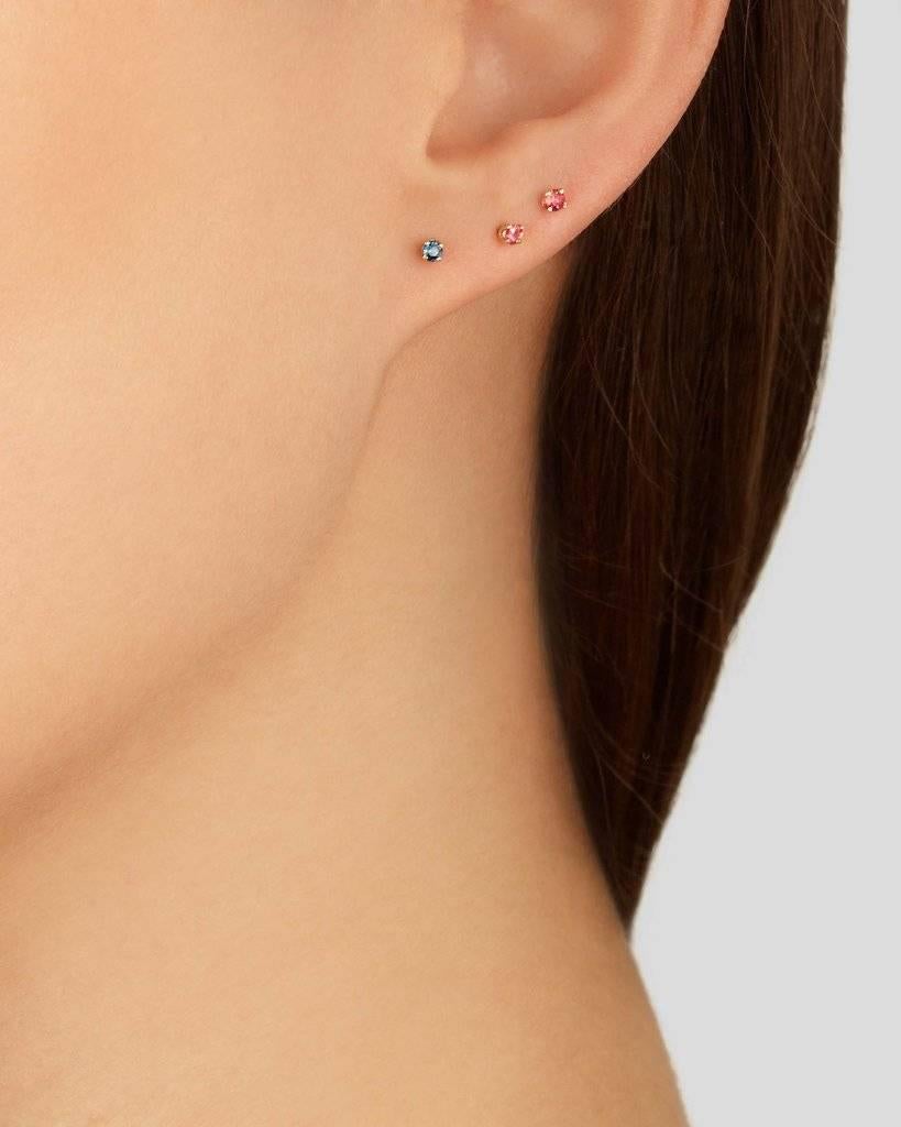 Blue Sapphire Stud Earring by Allison Bryan 1