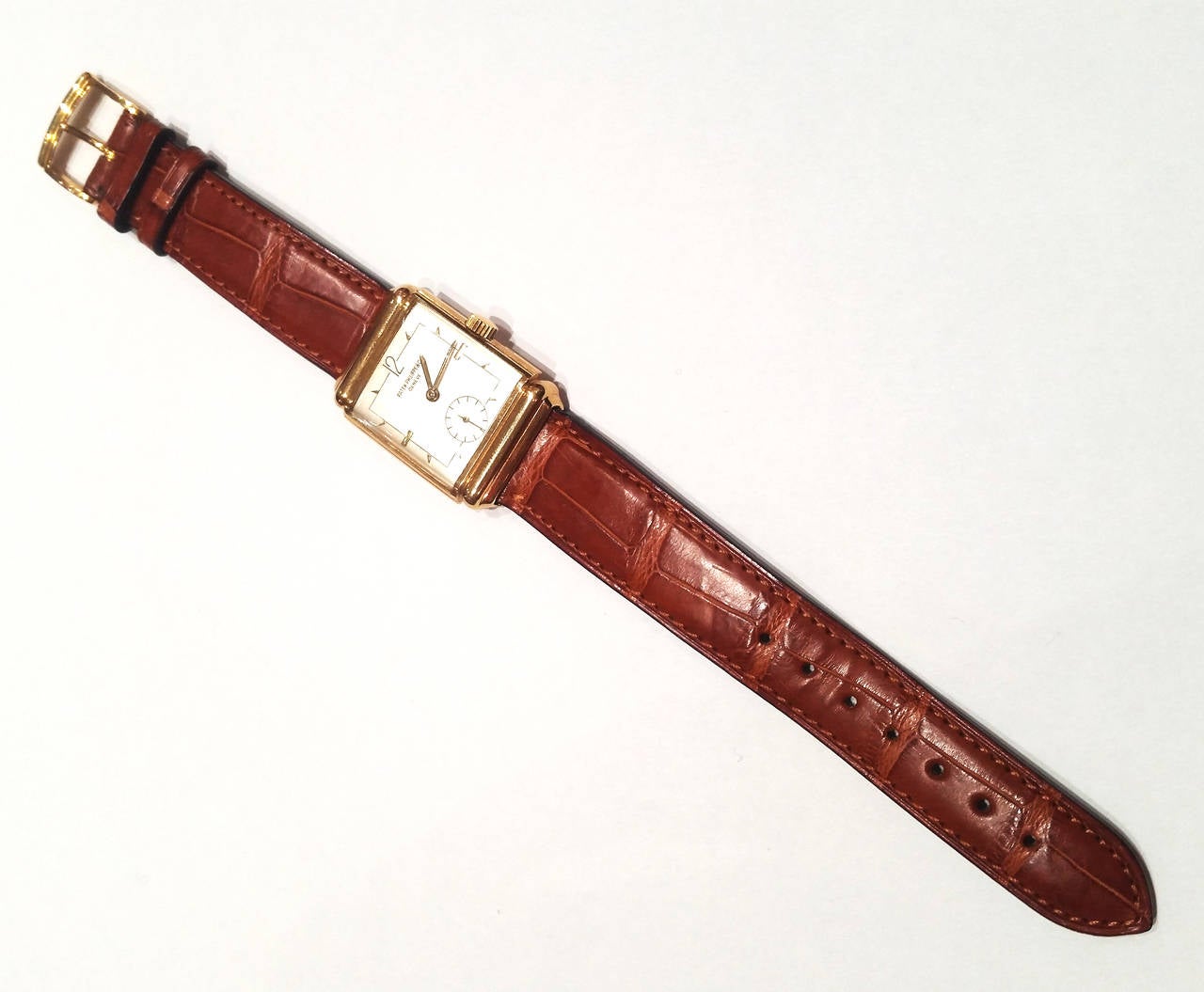 Women's or Men's Patek Philippe Yellow Gold Wristwatch circa 1940s