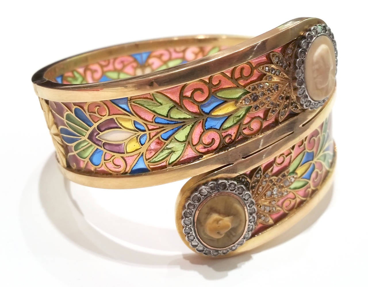 Art Nouveau Masriera y Carreras Bangle Bracelet In Good Condition For Sale In Barcelona, ES