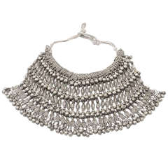 Early 20th Century Silver Ethnic Fringe Necklace