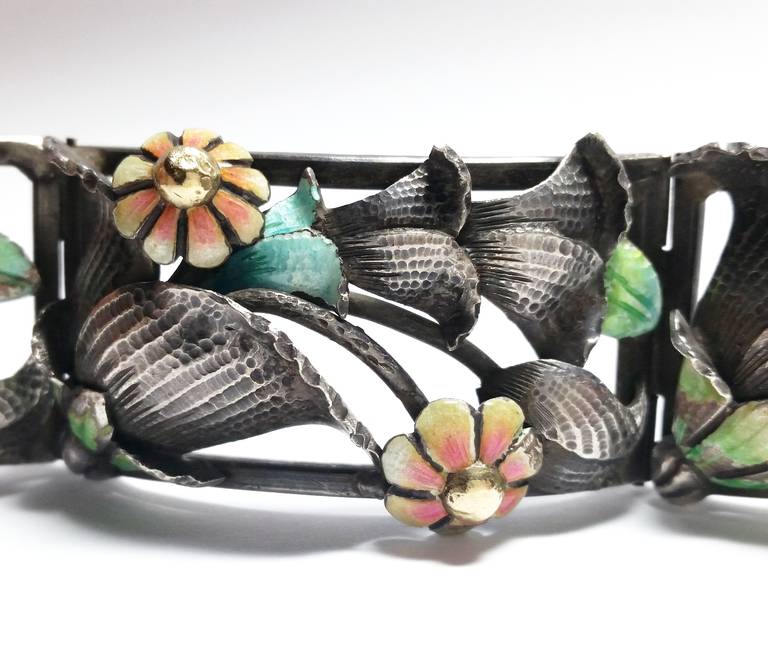 Catalan Art Deco Flower Bracelet