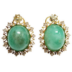 Emerald Diamond Earrings