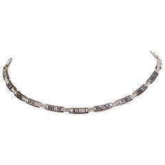 Tiffany & Co. Atlas Diamond White Gold Collar Necklace