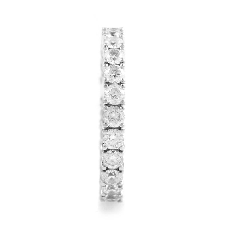 De Beers Diamond Platinum Eternity Band In Excellent Condition In Southampton, PA