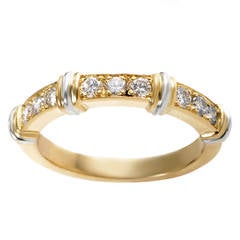 Cartier Diamond Multi-Gold Band Ring