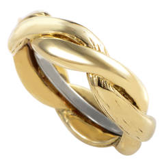 David Webb Braided Multi-Gold Band Ring