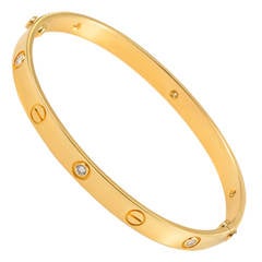 Cartier LOVE Diamond Gold Bangle