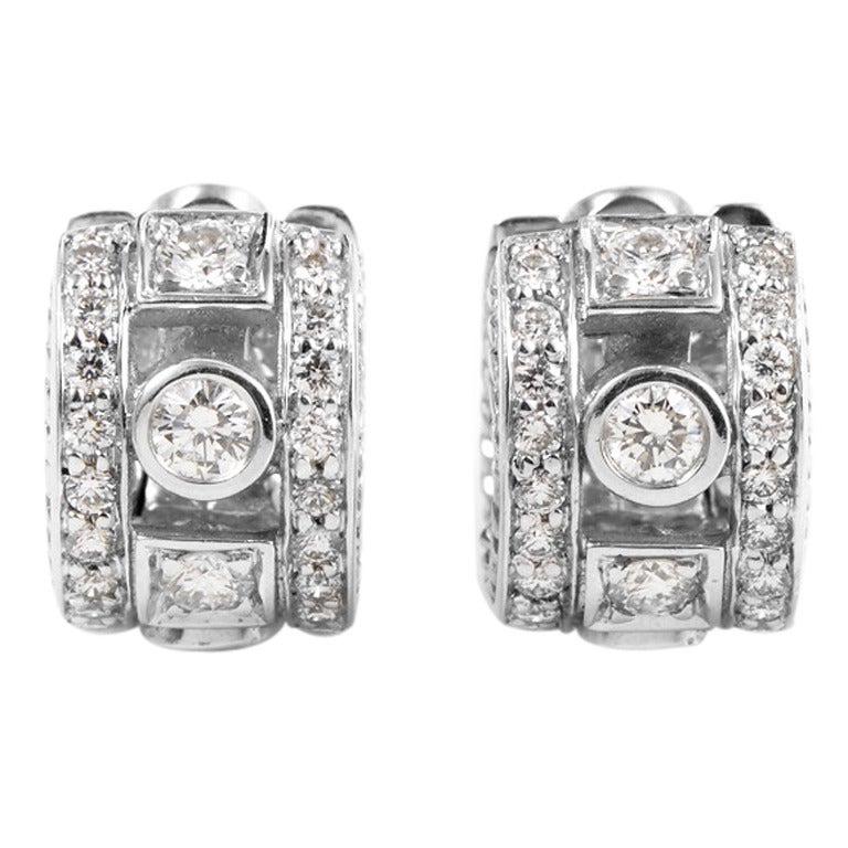 Penny Preville Petite Diamond Gold Huggie Hoop Earrings